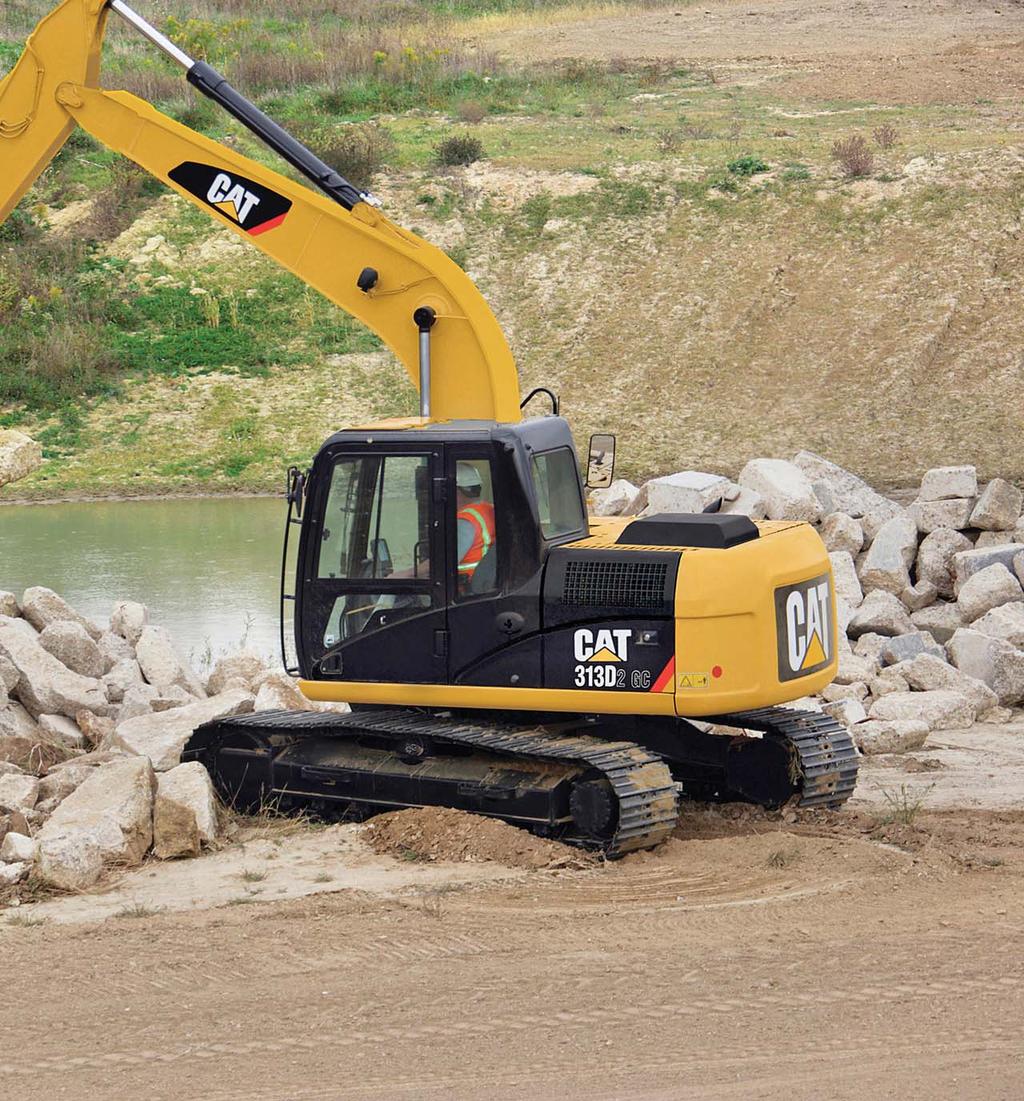Good machine performance combined with low owning and operating costs make the Cat 313D GC Series 2 hydraulic excavator the preferred machine of choice for utility contractors.