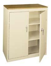 Storage Cabinet with fixed shelves Same as above, except with fixed shelves. Powder coat finish. Shipped assembled (s).
