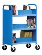 SV336-00 36 w x 6 3 4 d 37 w x 18 d x 42 h 01 02 03 04 05 06 07 08 A8 09 B B D. Flat-Shelf Booktruck Features three flat shelves with 12 clearance between each shelf.
