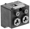 PVSC1 Electrical by solenoid actuator (1) PVSC1 Slow start valves / - sizes 1/" and 1/" PVPC1 6 Symbol Piloting Size and Function Catalog