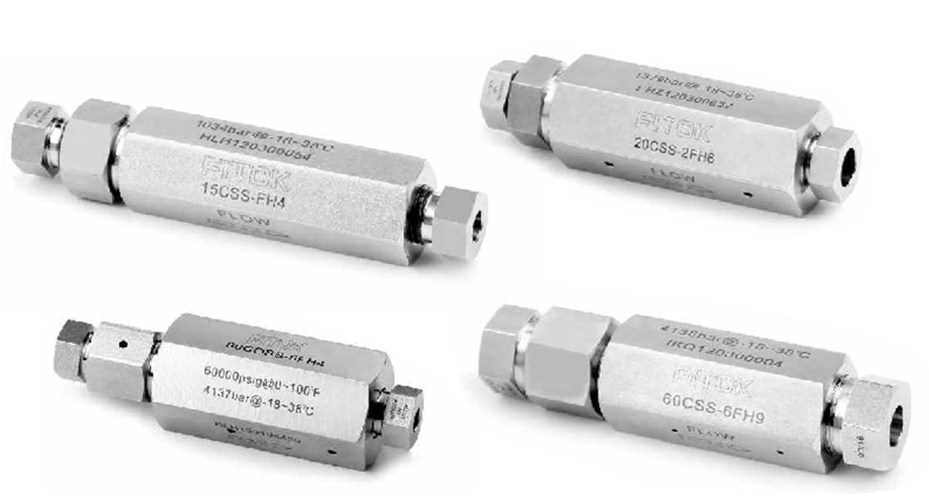 Medium and High Pressure Check Valves 10C, 10CO Series, 10,000 psi (690 bar) 15C, 15CO Series,