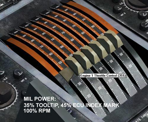 MIL power (for subsonic cruising