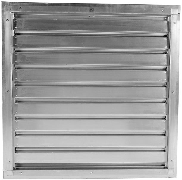 fashion. Constructed with a galvanized frame and aluminum blades this damper is rated to 000 FPM with the proper clearance as provided by all factory accessories.