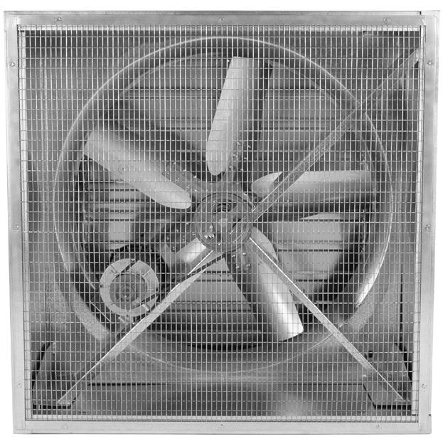 SIDEWALL PROPELLER FAN ACCESSORIES & OPTIONS Safety Guards are strongly recommended to protect personnel from accidental injury and to prevent debris from entering the fan.