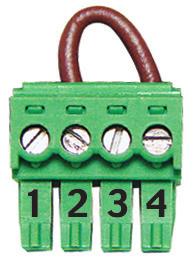 PLUG CNECTIS JP2 - Relay Connections: 1) 24 VDC. 5) Relay Common 2) 24 VAC 6) Fully Closed-N.C. 3) Do Not Use 7-8) Constant Warn/Prewarn - N.O.