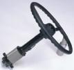 OSPM steering unit with steering wheel OSPM steering unit with steering column and steering wheel OSPM units are compact and light, and thus easy to install.