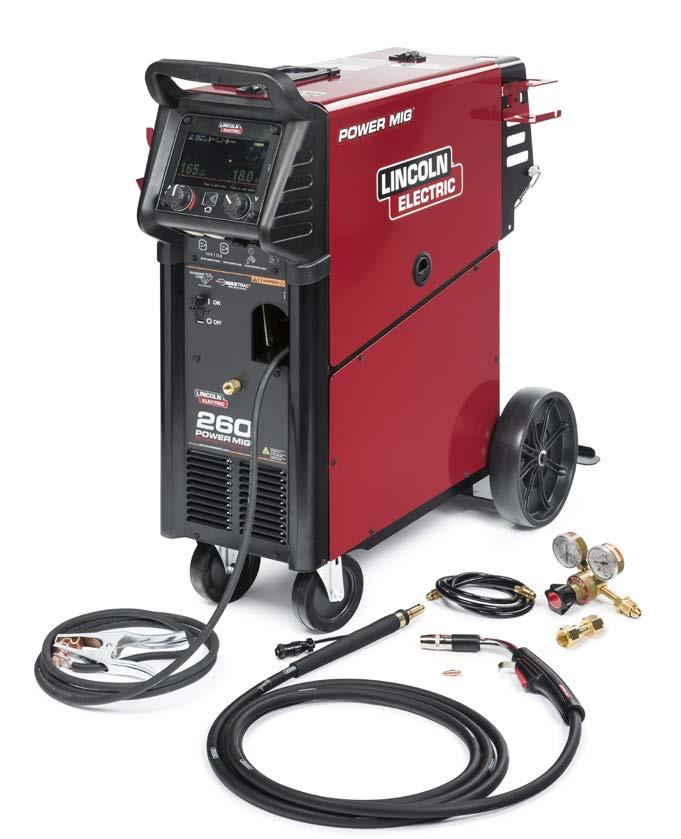 Fabrication Simplified The POWER MIG 260 welding machine sets the standard for MIG and Flux-Cored welding in light industrial shop fabrication, maintenance, and repair work.