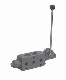 Manual Proportional Directional Control Valve (with Pressure Compensation, Multiple Valve Series) Hydraulic circuit (Example) AB AB AB X Z T P T Features These stacking type multiple control valves