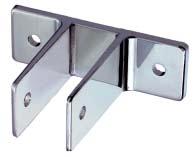 s/m/s or through bolts (sold separately) h Also available in pre-packaged sets (see page 15) One Ear Wall Brackets: Panel Bracket Base Base Part # Thickness Height Length Width TP1656 7/8" 2-11/16"