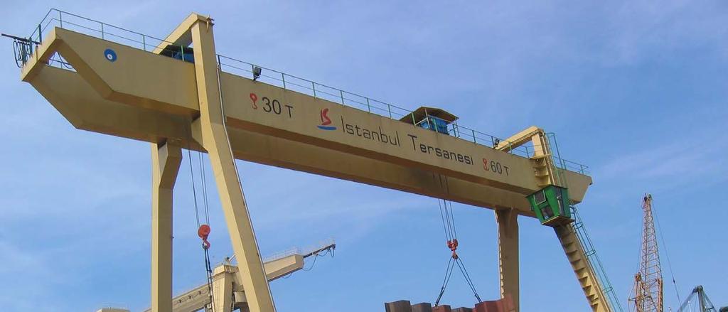 YMV Crane and Winch Systems 4 Portal Gantry Cranes Medium and heavy duty class cranes are available in both single and double girder form.