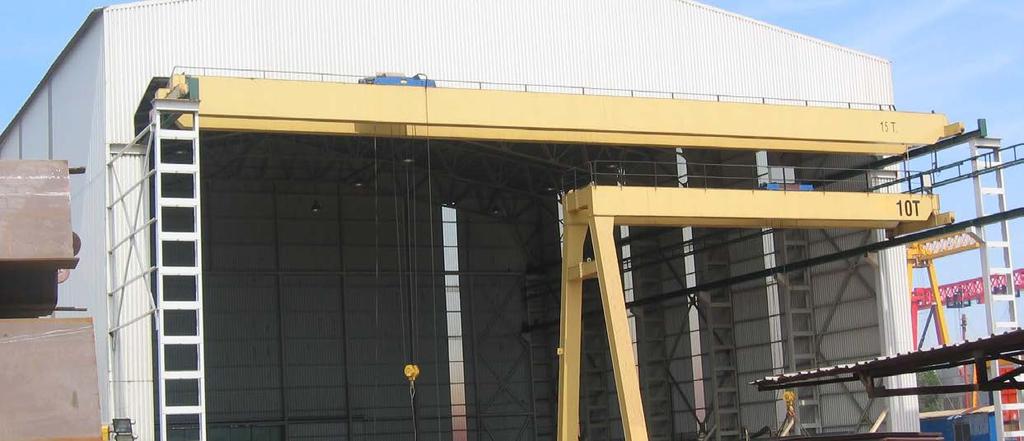 YMV Crane and Winch Systems 5 Safe Handling of Loads YMV Portal Gantry and Overhead Travelling Cranes hoisting capacity: 5-200T YMV