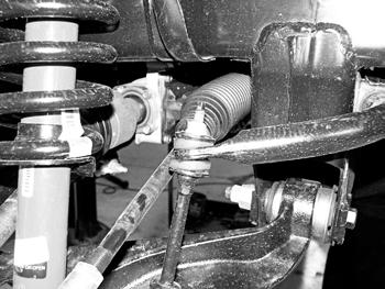 INSTALLATION INSTRUCTIONS»» Disassembly 1. The factory service manual specifically states that striking the knuckle to loosen the ball joints or tie rod ends is prohibited.