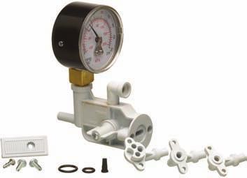 Kits easily replace the front end of any Mityvac Silverline or Selectline pump and include a compound gauge for measuring pressure or vacuum depending on the selection. Model No.