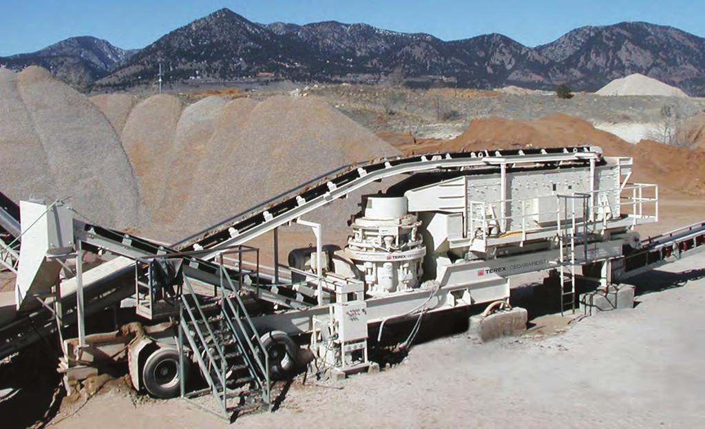 Crush the Competition Terex Cedarapids MVP Crushers Conquer Challenges You wrestle with multiple challenges every day in the aggregates business: cutting costs, becoming more productive, meeting