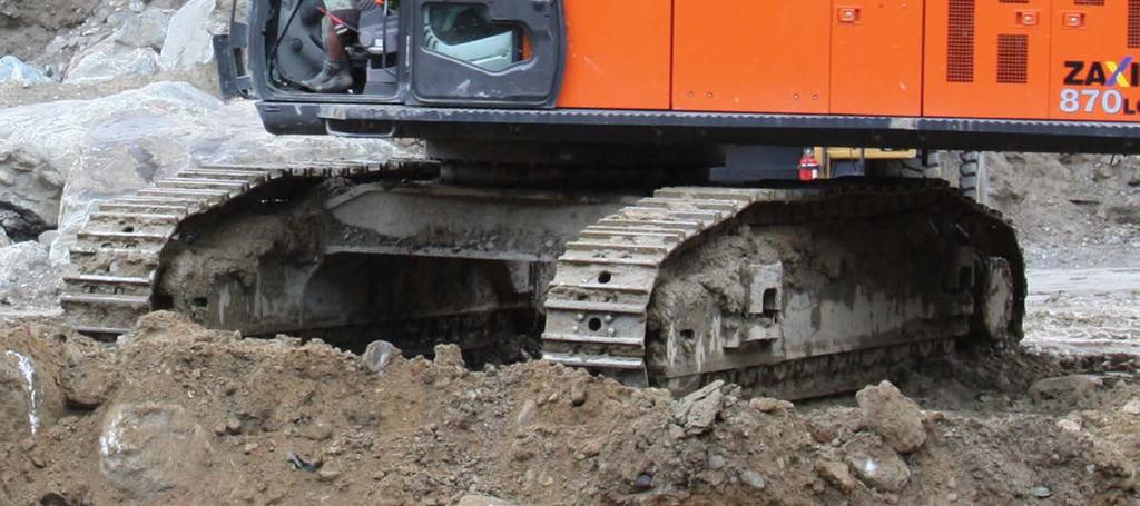 EXCAVATOR SHOES TRIPLE BAR SHOES n A general purpose shoe for excavators that provides good flotation and moderate traction n Recommended