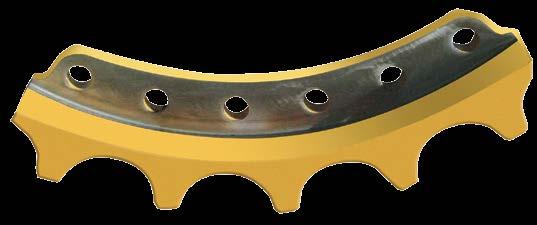 NEW BOLT-ON SEGMENTS FOR MINING DOZERS n Made from special