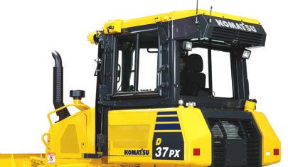 Working Environment New Integrated ROPS Cab A new design cab; wider, deeper and taller, is integrated with the ROPS.