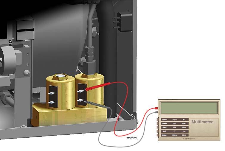 Component Testing & Repair Fill / Vent Valves Electrical Testing [The testing procedure is the same for the fill valve and the vent valve]. Refer To: PC Board Relay Test... B-48 Cover Removal.