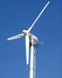 HYBRID SYSTEM DESIGN Wind Turbine FD13-50/12 ; cut-in wind speed 3m/s, cut-out 25 m/s Economically feasible at average speeds of 5 m/s 3 blade upwind