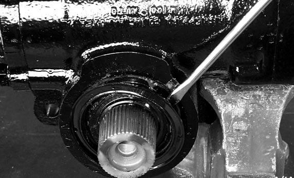 ector haft eal Replacement Do Not Remove the teering Gear for This procedure Partial disassembly of the steering gear is required to replace the sector shaft seals.