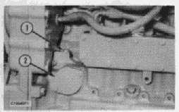 Page 18 of 126 Fuel Injection Pump Housing (1) Plug (rack centering pin). (2) Cover (rack position indicator). 1. Remove plug (1) and cover (2) from the fuel injection pump housing.