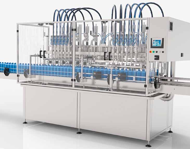 Polaris Automatic linear filling machines filling The different data like filling speed, filled volume and up and down movement of the filling nozzles for the different