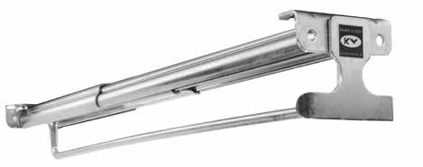 12 inch fits 12 to 16 inch depth shelves 16 inch fits 16 to 20 inch depth shelves 20 inch fits 20 to 24 inch depth shelves Origin: Made in the USA Anochrome (ANO)