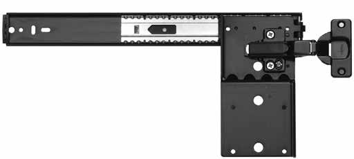 drawer slides & hinge kits 8070, 8071, 8072 Pivot Door Slides Configurations Poly (P) 1 set per bag; 10 sets per carton - with screws Features Cabinet acts as installation log Cushioned stops and