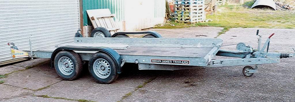 TRAILERS Brian James Car Transporter New Spare Wheel, Two Speed Hand Winch - Little Use Ifor Williams Plant Trailer Ifor Williams Stock
