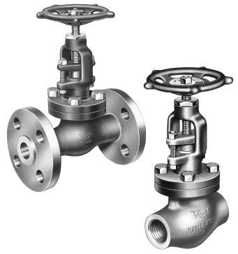 Forged Steel Globe Valves for Water-Free Chlorine Service Flow Control Division Forged Steel, O. S. & Y. Globe Valves, Class 300, 600 and 800 RELIABLE.