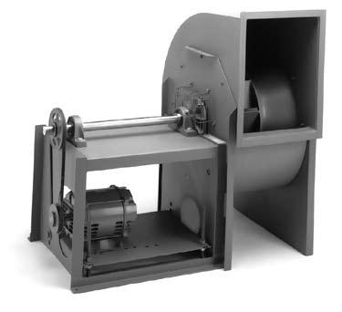 Typically, the motor is mounted on the left side of the pedestal for CW rotation fans and on the right side for CCW rotation fans.