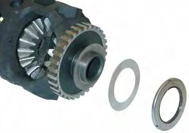 Differential Endplay: Sonnax shim 75410-10 installs between the differential carrier selective shim and the bearing. Note: Shim does not work with all-wheel-drive units.