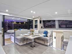 A reinvented saloon and galley One of the most exciting and innovative interiors yet on a Leopard