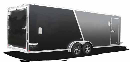 SCREWLESS EXTERIOR Look no further for a turn-key snowmobile trailer. Predator models look better and last longer. They come in a variety of sizes for 2-place, 4- or even 6-place hauling.