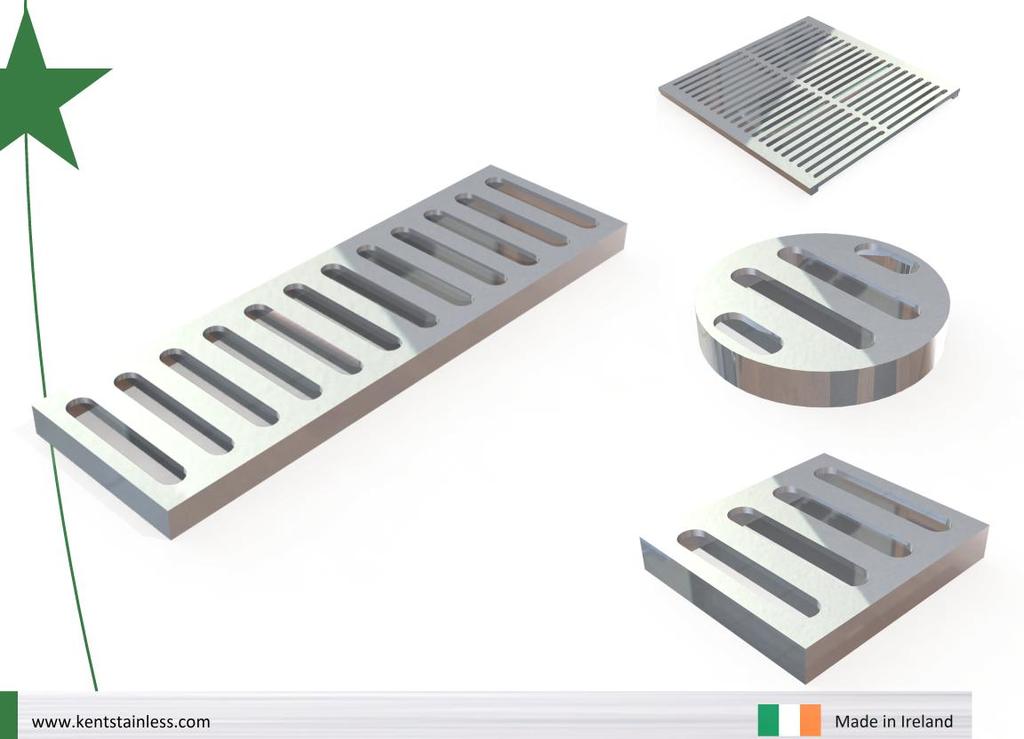 The perforated top Plate is 4mm thick with a 20mm x 5mm Ladder Grating underneath. The ladder grating underneath can be made from 8mm or 10mm which makes this combination our strongest grating.