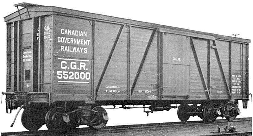 Canadian Government Railway 250000-250999, CC&F 1916, 1,000 cars. 550000-554999, CC&F 1917, 5,000 cars. Plus some assorted cars from the bankrupt GTR, INT, CNOR, and other roads.