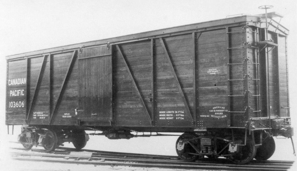 Overall, the CN ended up with 18,900 5-foot door cars and 9,509 6-foot cars, or 28,409 short Fowlers total.