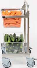ADJUSTABLE TROLLEY GN 1X1 For all vegetables in