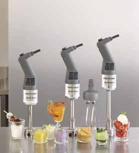 NEW MODELS S P E C AEROMIX IA L F O R E M U L SI O N S MicroMix...Page 86 Mini MP inox...page 87 Compact stick blenders for making all your favourite soups and sauces. Robot Cook.