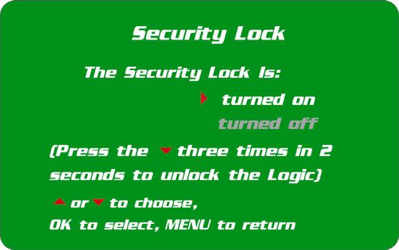 Chapter 5: Using The Cabinet Original instructions Security Lock Note: The Security Lock feature locks the keypad to prevent unauthorized use of the cabinet.
