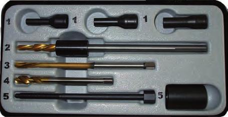 CYLINDER HEAD SERVICE Diesel Glow Plug Removal Kits Sets of specialist drills and taps for the safe and effective removal of broken / damaged heater plugs Four kits available, covering the most
