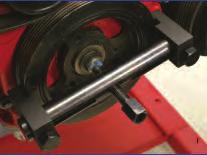 crankshaft pulley by hand Steel guide pins help lock the tool in-situ, whilst the alloy body guides the belt over the edge of the pulley, and supports the load on the belt during the fitting process