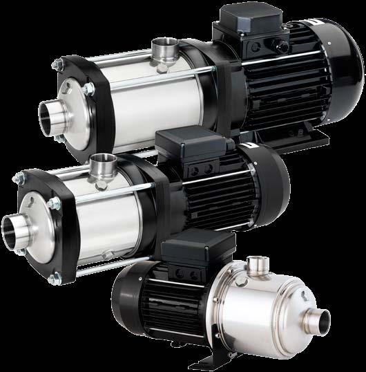 FEATURES Compact close-coupled design; robust and rust resistant; superior efficiency and performance eavy-duty oversized motor shaft Impellers and diffusers made of 3 series stainless steel for