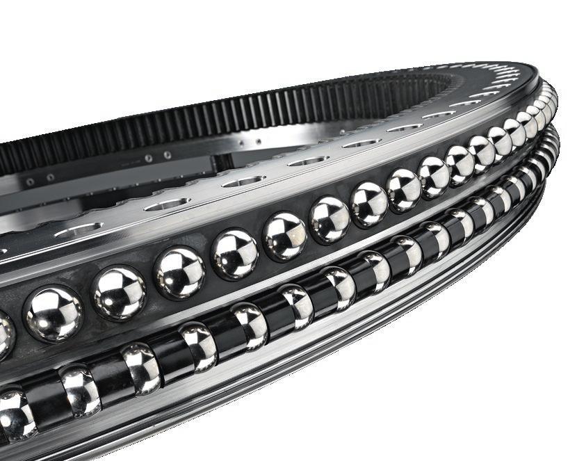 Ball bearing slewing rings Ball bearing slewing rings by Liebherr are available in single-row and