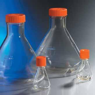 Corning Polycarbonate Erlenmeyer and Fernbach Flasks Corning baffled and plain Erlenmeyer and Fernbach culture flasks are ideal for shaker culture applications and storage.