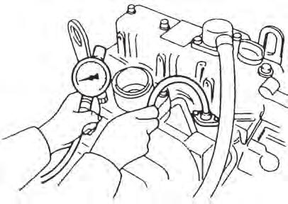 TROUBLESHOOTING Troubleshooting By Measuring Compression Pressure TROUBLESHOOTING BY MEASURING COMPRESSION PRESSURE Compression pressure drop is one of major causes of increasing blow-by gas (engine