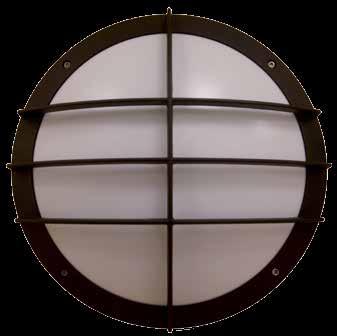 130 PALADINE ROUND ROUND BULKHEADS For protected area lighting 130 IP65 surface mounted luminaire constructed of die cast aluminium housing and