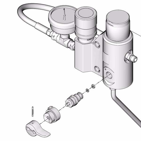 Drain Valve Replacement Drain Valve Replacement Removal 1. Relieve pressure, page 5. Disconnect power cord from outlet. 2. Remove pin (47) from drain valve handle (46). 3.