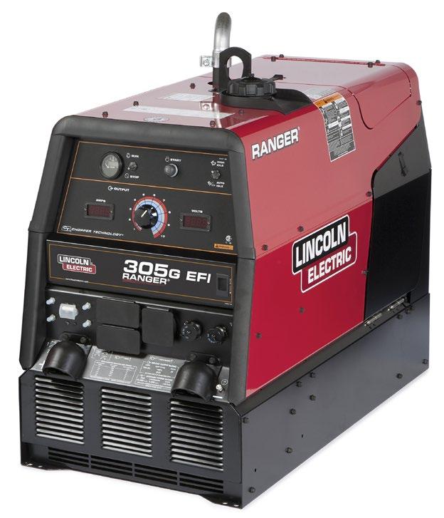 A WELDER FOR ALL SEASONS Ranger 305 G, Ranger 305 G EFI KEY FEATURES Processes» Make the Ranger 305 G your portable welding station general stick and downhill pipe, Touch Start TIG, MIG and