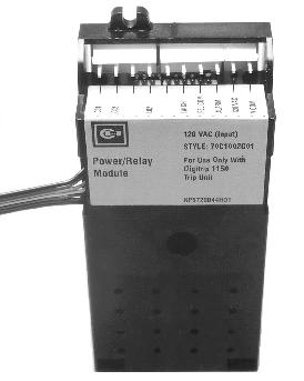 Page 8 I.L. 70C1036H01 1.6.2.3 Block Close Relay Also in this module is a relay that can block the remote closing of a circuit breaker after a trip condition.
